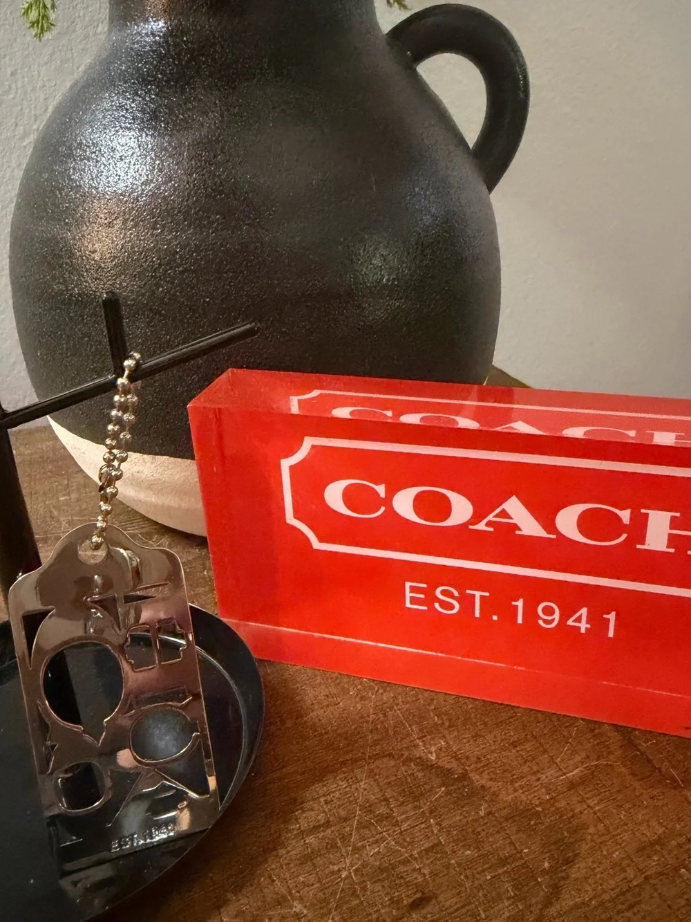 Coach 70th Anniversary XL Metal Hang Tag